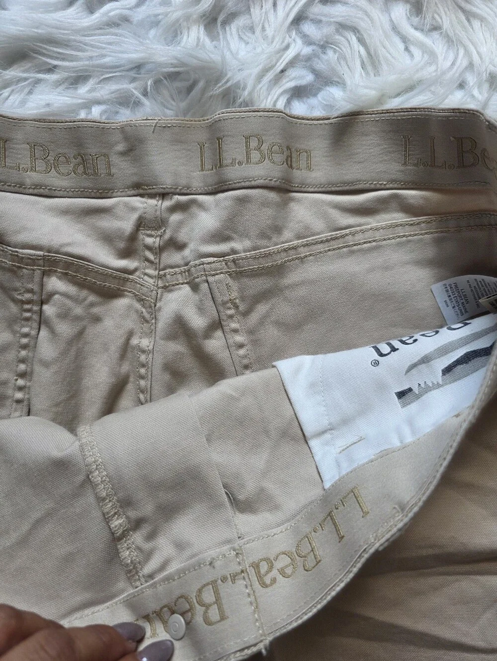 L.L. Bean Shorts in Beige and Camel